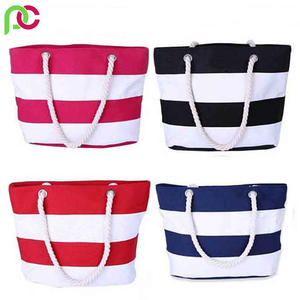 กระเป๋าถือแฟชั่นของผู้หญิง,กระเป๋าโท้ทผ้าปอช้อปปิ้งลำลอง - Product Image 5