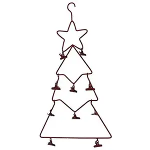 Железная проволока, подвесное дерево, праздничный держатель для поздравительных открыток, висящее настенное украшение