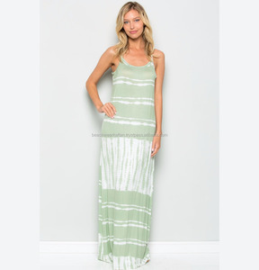 2024 robes décontractées légères pour l'été robe Maxi Spaghetti rayonne - Product Image 1