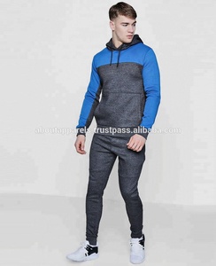 Chándal con capucha y cremallera para entrenamiento deportivo informal para hombre, conjunto de chándal de algodón transpirable personalizado al por mayor para hombre - Product Image 4