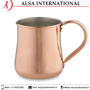 Tapas de tazas de cobre a granel de alta calidad, nuevo diseño ecológico, Etiqueta Privada, el mejor vendedor, capacidad disponible para fiestas, 200ml, 300ml - Product Image 6