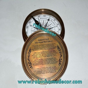 Brújula náutica antigua Vintage, brújula marina de latón, brújula de bolsillo - Product Image 3