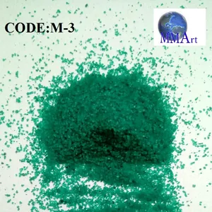 Gekleurde Fijne Mesh Kleur Gecoat Water Proof Mica Royal Green Silica Zand