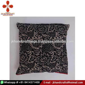 Wholesale Vintage Cotton Reversible Sari Kantha <b>Cushion</b> Cover Case - Product Image 1