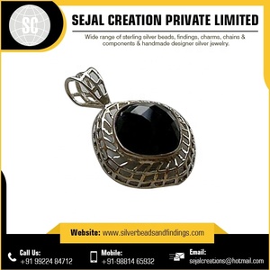 Pendentifs de collier en argent Sterling de haute qualité, dans le sac à fermeture éclair, pièces - Product Image 2