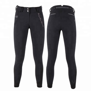 Pantalones de montar de asiento completo para caballos personalizados, ajuste Universal, MOQ pequeño, exportador indio, protectores de piernas deportivos de silicona/nailon, vida diaria - Product Image 1