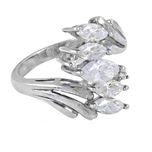 Anillos de circonita cúbica personalizados, joyería CZ para mujer, compromiso, boda, anillo de diamantes de Plata de Ley 925 - Product Image 1