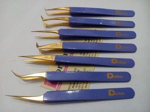 Eyelashes Tweezers Custom Purple Lash Tweezer High Quality Stainless Steel Eyelash Extension Tweezers Volume & Isolation Tweezer - Product Image 5