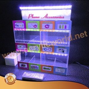 Soporte acrílico para teléfono móvil, Vitrina con luces led - Product Image 3