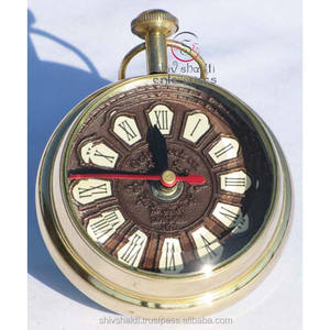 Reloj de escritorio de latón marino para hombre, reloj de bolsillo personalizado, de papel para el hogar y la Oficina, regalo de decoración antigua - Product Image 1