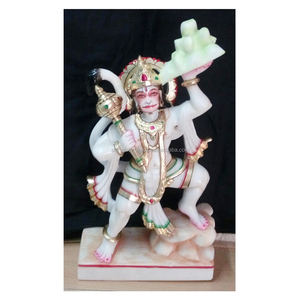 Statue de seigneur Hanuman en marbre faite à la main - Product Image 1