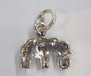 Conception Unique Plaine Éléphant Fait Main Pendentif 925 En Argent Sterling Bijoux Prix de Gros - Product Image 2