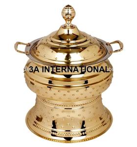 Plato de frotamiento de Metal chapado en oro, calentador de comida para Buffet, equipo de catering, plato de frotamiento de latón, equipo de catering, platos de frotamiento - Product Image 5