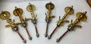 Farida Luxury Egyptian Mini Cachimba hecha a mano de latón macizo con bandeja de fundición de pulso pesado y jarrón de vidrio - Product Image 3