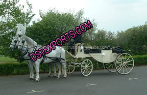 งานแต่งงานสองที่นั่งรถม้างานแต่งงานขนาดเล็กวิคตอเรียรถม้าสองที่นั่งสีดำรถม้า - Product Image 4