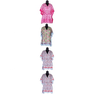 Caftán corto para mujer, ropa de moda, Singapur - Product Image 1