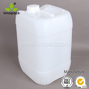 Bidon en plastique HDPE blanc opaque de 5 litres/10 litres avec bouchon à vis étanche - Product Image 2