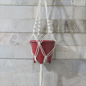 Suspension pour plantes en macramé, ensemble de 3 pièces, suspension d'intérieur et d'extérieur, pour pots de fleurs, décoration de maison - Product Image 6