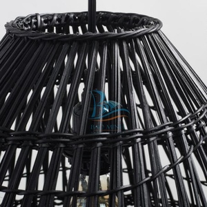 Hecho a mano de bambú ecléctico moderno de lujo europeo minimalista impresionante Natural gran ratán mimbre asiático escandinavo rústico - Product Image 6