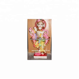 Statue de Krishna, magnifique statue en marbre du dieu Krishna - Product Image 1
