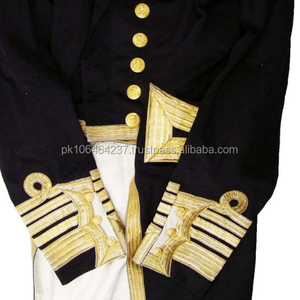 2025 Plus Size Winter Outdoor Admirals Frock Coats White & <b>Black</b> Long <b>Overcoat</b> with Collar - Product Image 2