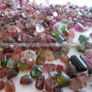 Pierres précieuses naturelles de Tourmaline brute, non coupées, de forme mixte, g - Product Image 1