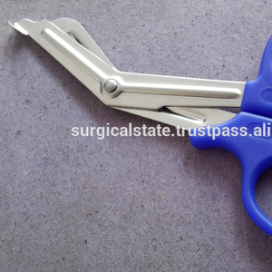 Tijeras de vendaje para traumatismos de acero inoxidable médico esencial con mango de plástico Lister Shear Base de instrumento quirúrgico - Product Image 2