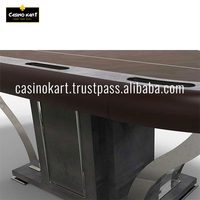 Table de poker/mahjong pliable de haute qualité, professionnelle, de qualité casino, luxueuse, personnalisable, portable, en MDF/bois/métal/acier inoxydable