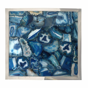 Agate Nouvelle Couleur Rectangle Comptoirs de Cuisine Jaune Pierre Artificielle Dessus de Table pour Salle à Manger et Salon Usage Domestique - Product Image 4