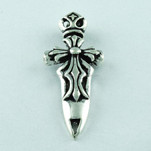 Espada caribeña oxidada 925 colgante de plata esterlina fabricante Jaipur - Product Image 1