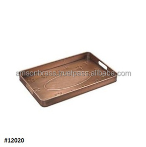 Galvanized Steel Metal Serving Metal Iron Decorative Boot Tray Multi-Purpose Boot Tray <b>Large</b> Size In Reasonable Price - Product Image 2