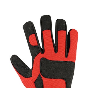 Gants de travail pour mécanicien Gants en microfibre polyester antichoc en coton personnalisés Outils à main utilitaires Gants en cuir pour le travail mécanique - Product Image 5