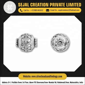 Perles en argent uni - Product Image 5