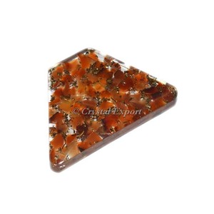 Red Carnelian <b>Orgonite</b> Trapezoid Cabs - Product Image 1