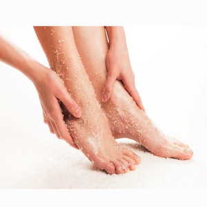 Sian Enterprises Ensemble de blocs de désintoxication des pieds en cristal de sel de l'Himalaya poli écologique 2 4 8 pouces Artisanat naturel de style Feng Shui - Product Image 1