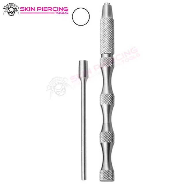 Biopsy Punch Piercing Tool Sterile Dermal Punch Stainless Steel, 5.5 cm, Diameter 4.0mm
