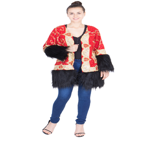 Ethnic Banjara Hand Embroidery Women Long Bomber <b>Jacket</b> Breathable Eco Friendly Winter Wear - Product Image 1