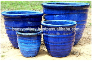 Outdoor <b>Planter</b>, Ceramic <b>Pot</b>, Glazed Ceramic <b>Planter</b> - Product Image 2