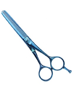 Ciseaux à cheveux de coiffeur Ciseaux à effiler les cheveux Ciseaux à effiler professionnels 30 dents Argenté 6 pouces Bord convexe - Product Image 3