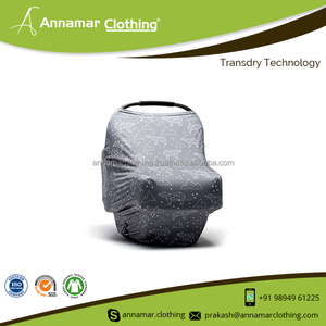 CPSC-cubierta elástica de algodón orgánico para asiento de coche de bebé, bufanda, dosel - Product Image 3