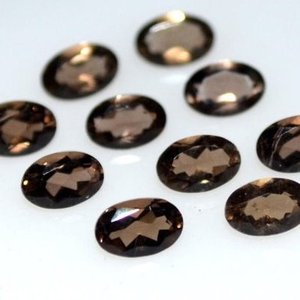 3มม. 4มม. 5มม. ควอตซ์ทรงไข่รมควันธรรมชาติอัญมณีหลวมผู้ผลิตออนไลน์ในราคาโรงงานผู้จำหน่ายออนไลน์ - Product Image 1