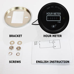 Nouveau compteur horaire 52 mm pour générateur, noir - Product Image 3