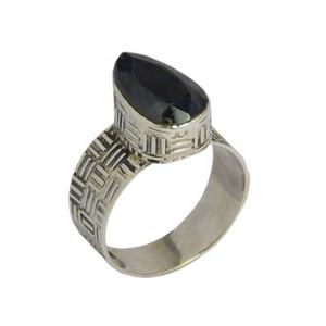 Beautiful Rare Black Onyx Gemstone Eternity Vermeil <b>Ring</b> 925 Sterling <b>Silver</b> Jewelry <b>Rings</b> Suppliers and Exporters - Product Image 1