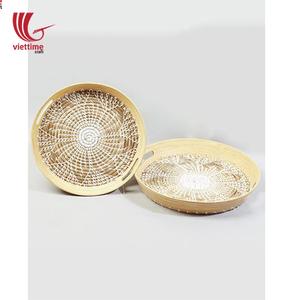 ตกแต่งที่ไม่ซ้ำกันหญ้าทะเลพลาสติกสตริงให้บริการถาด,วินเทจทอถาดหญ้าทะเล - Product Image 3