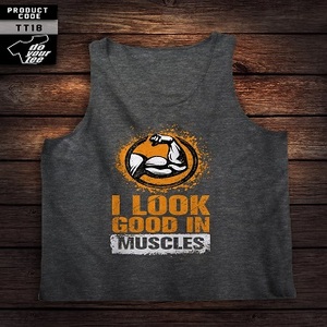 custom oem <b>Men</b> Sleeveless Fitness Sportswear Gym Vest Stringers Tank Tops <b>Singlets</b> - Product Image 2