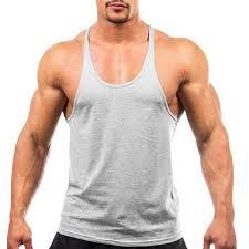 cheap cotton gym stringers for business marketing for men - Product Image 2