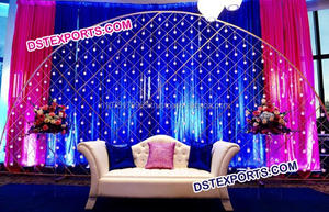 Toile de fond de scène de mariage avec bougies, magnifique toile de fond de mariage en fer avec bougies, différents styles de panneaux de mariage, fabricant en Australie - Product Image 5