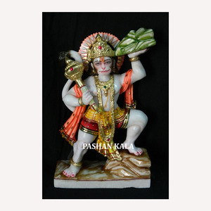 Pure Marble Hanuman Ji Sculpture - Product Image 1