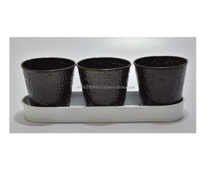 Macetas y Jardineras Decorativas de Estilo Americano Galvanizadas para Exteriores (Material de Lámina GP) para Uso en Cubos y Jardineras - Product Image 6