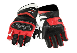 High Quality Custom Made Full <b>Finger</b> Motorbike Racing Riding Gloves Long Cuff <b>Hand</b> Protection Wrist Support-Made Leather Sports - Product Image 5